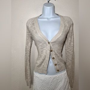 MOSSIMO OATMEAL COLOR CARDIGAN XS/TP